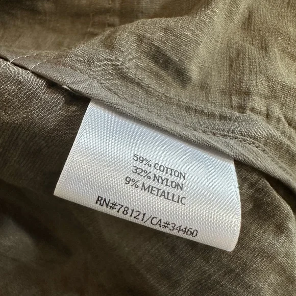 Eileen Fisher Gray Drawstring Rumpled Utility Lightweight Parka Size Medium - Picture 6 of 6